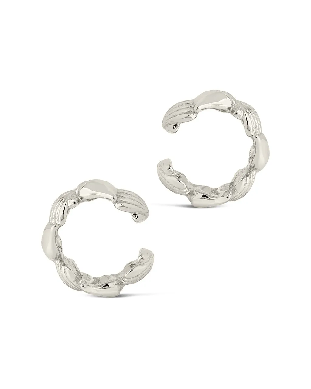 Sterling Silver Cali Shell Ear Cuff Set of 2