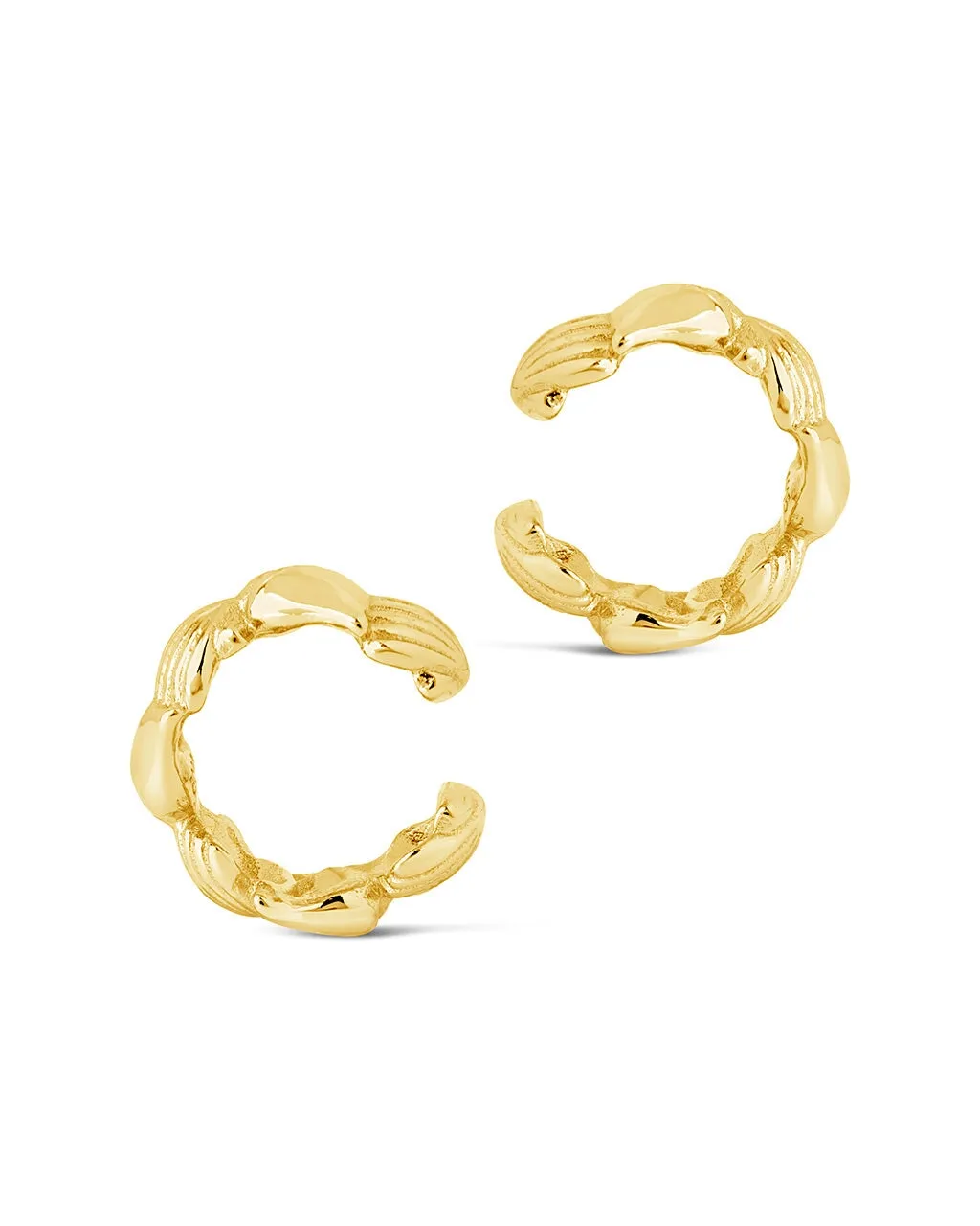 Sterling Silver Cali Shell Ear Cuff Set of 2