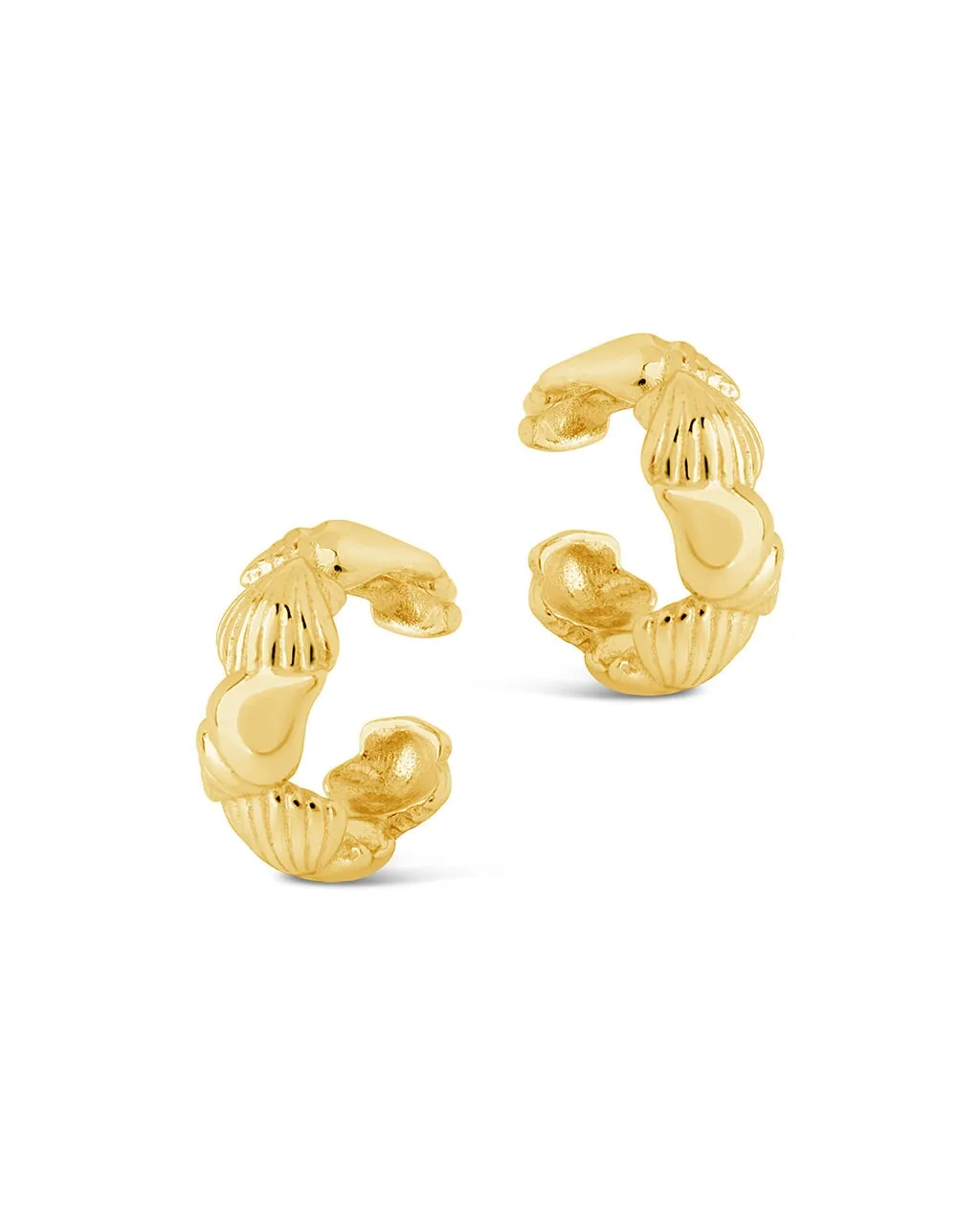 Sterling Silver Cali Shell Ear Cuff Set of 2
