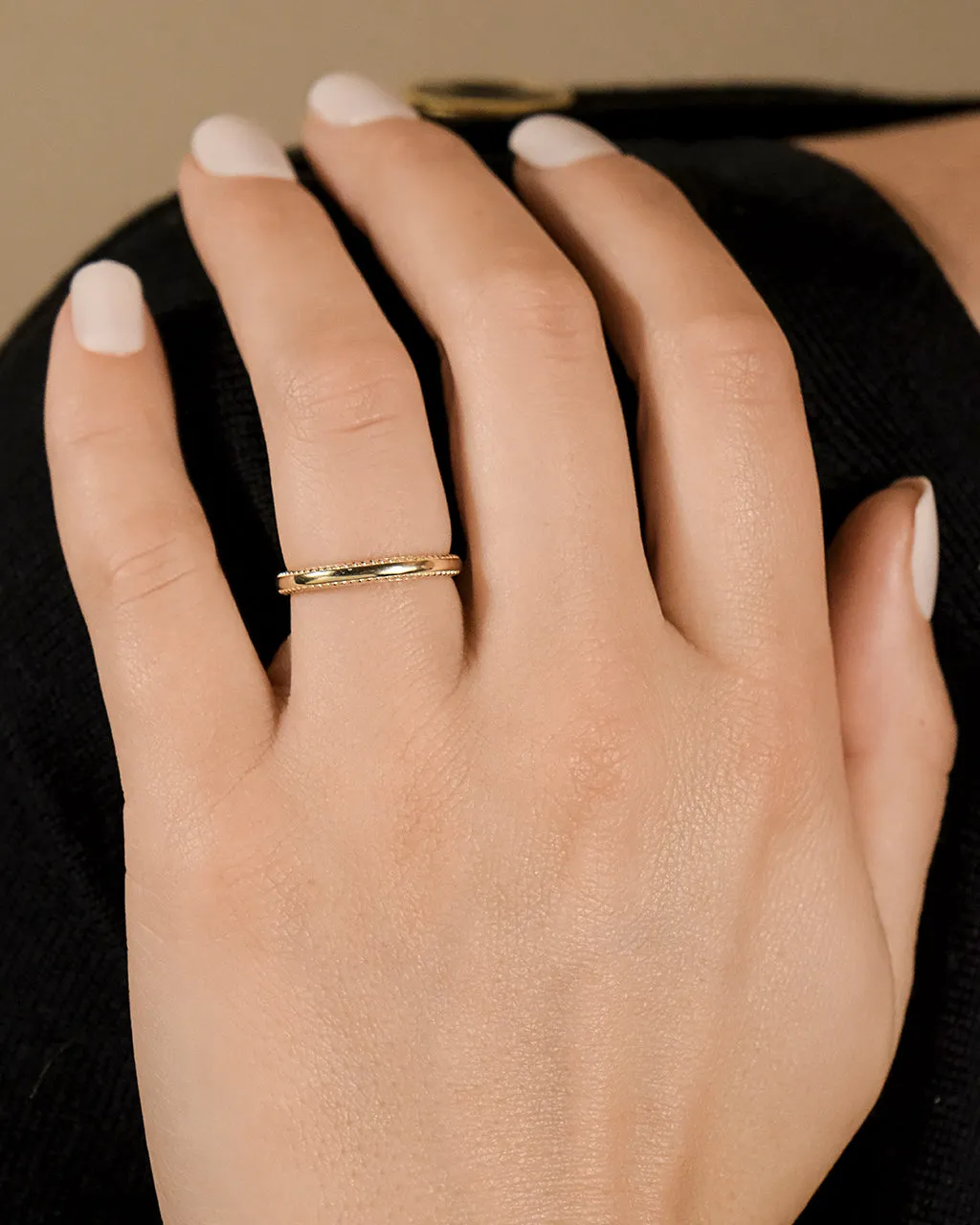 Sterling Silver Kayden Thin Textured Ring