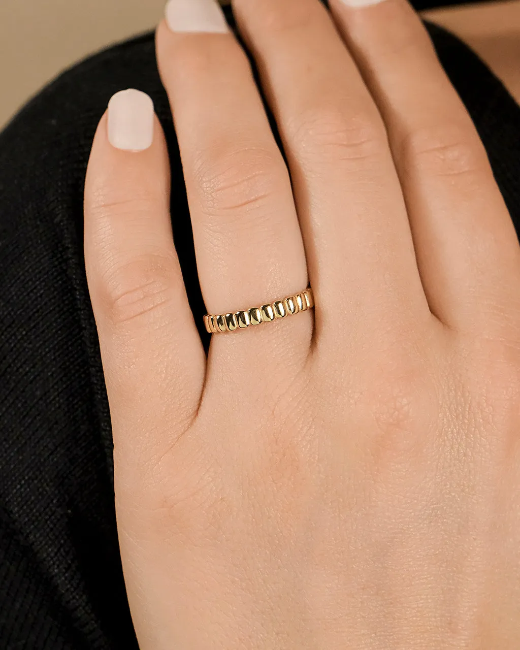 Sterling Silver Stacey Textured Band Ring