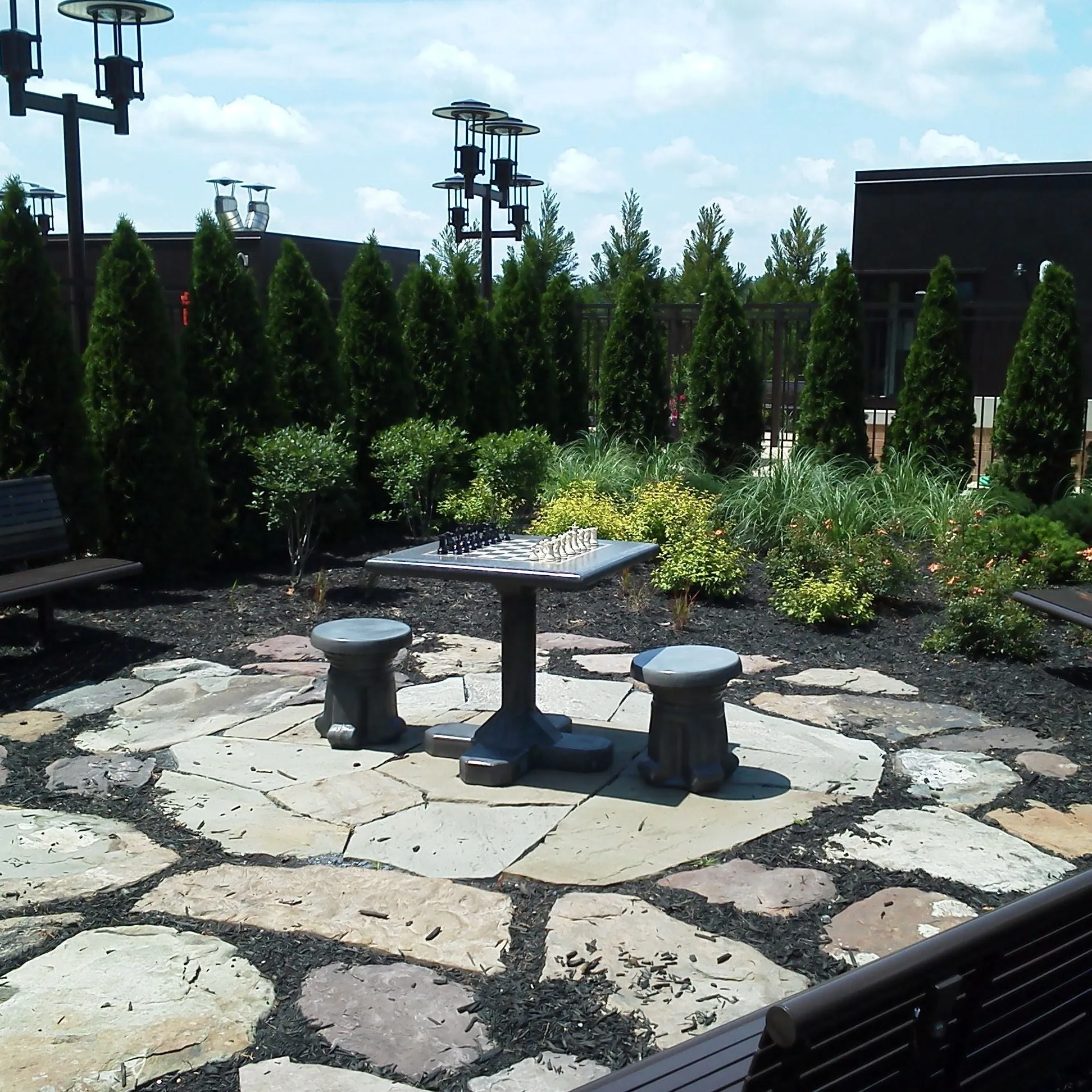 Stone Age Concrete Outdoor Chess Table (Freestanding)