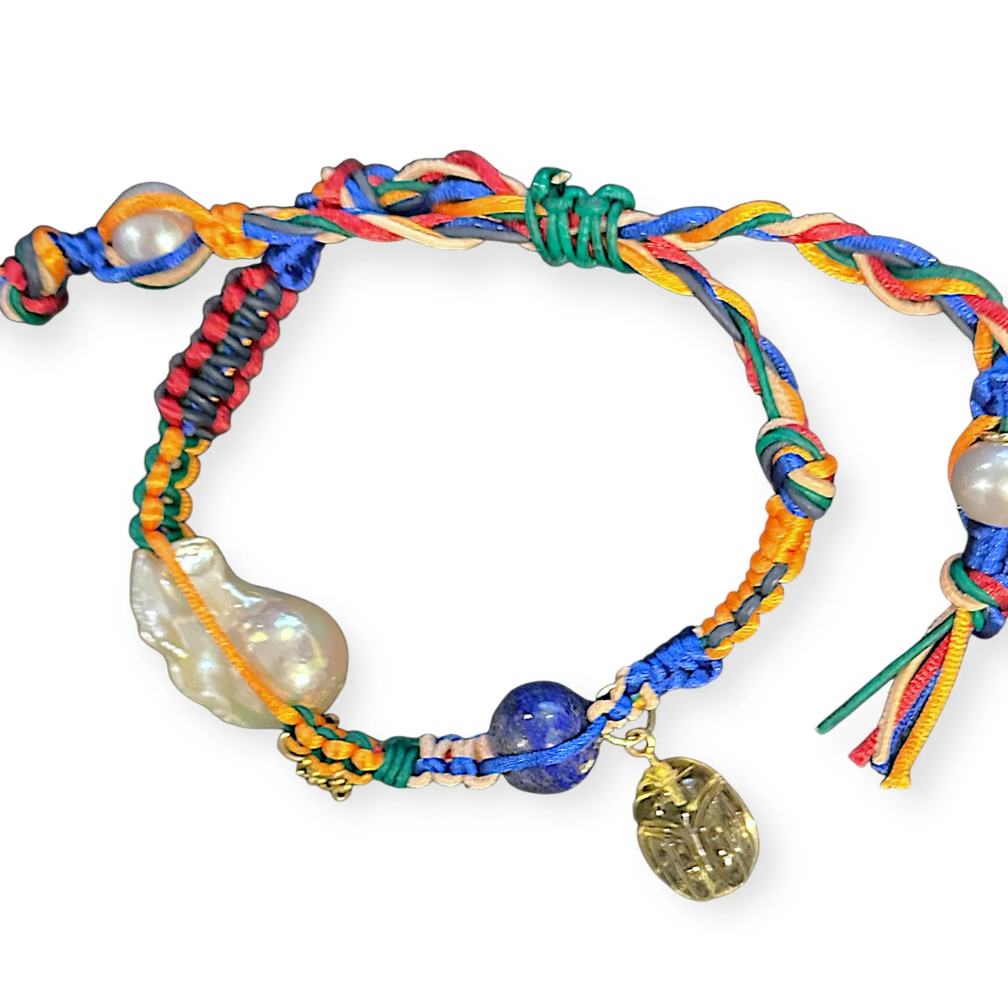 SUNNY DAY SKY SCARAB ROCKER BRACELET