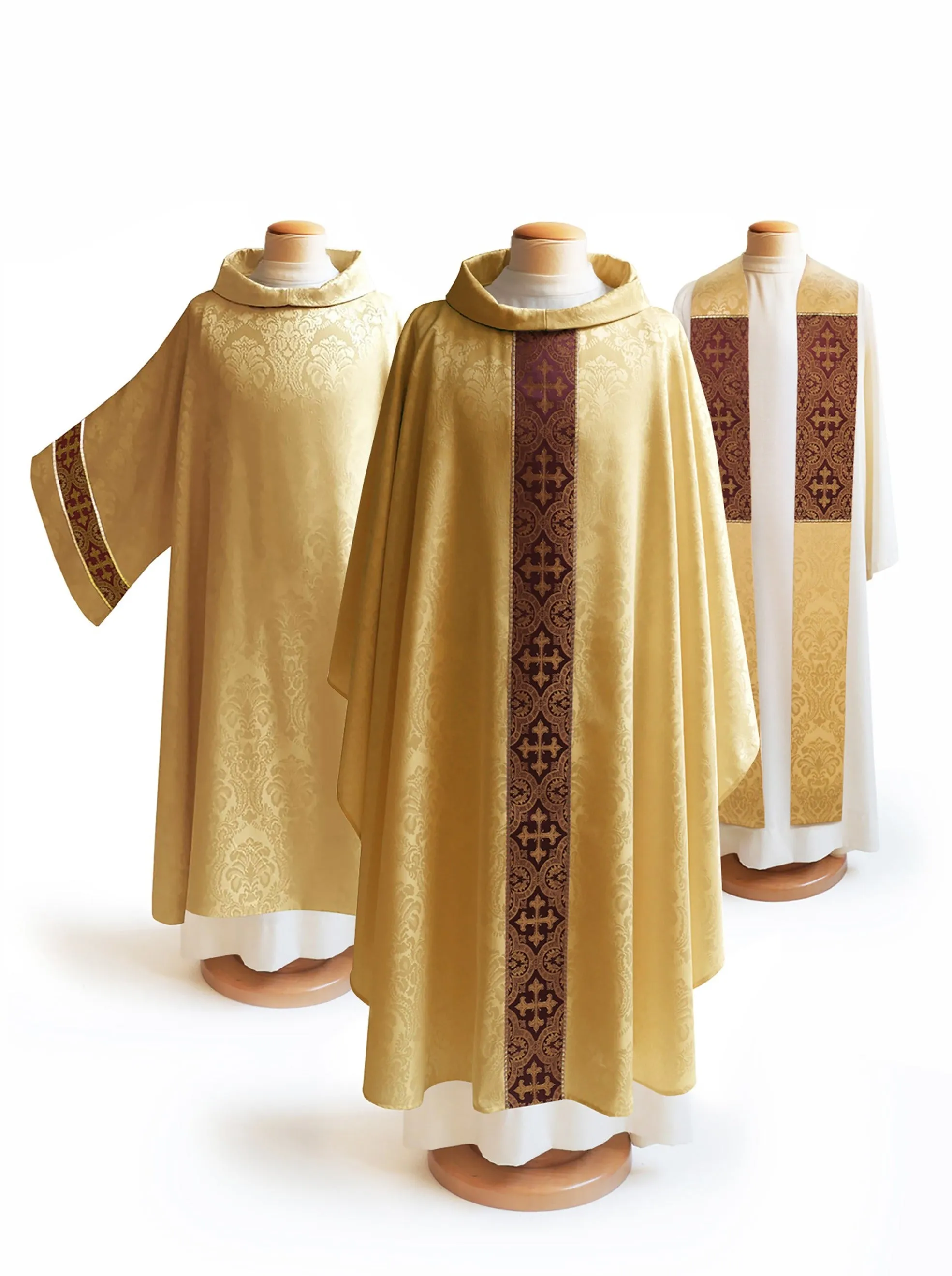 The Francis Classic Baroque Gold & Brocade Burgundy Collection