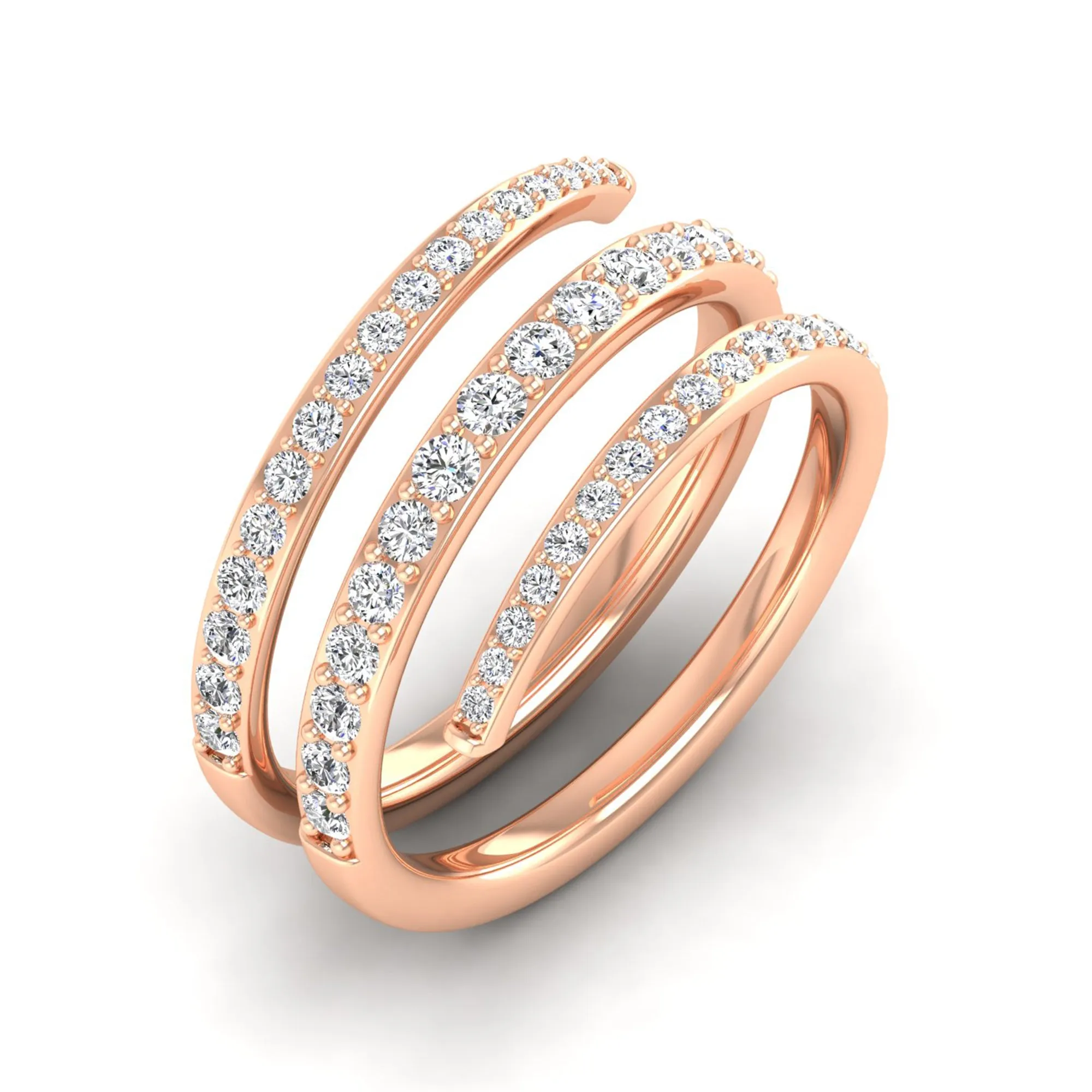 Triple Wrap Diamond Ring