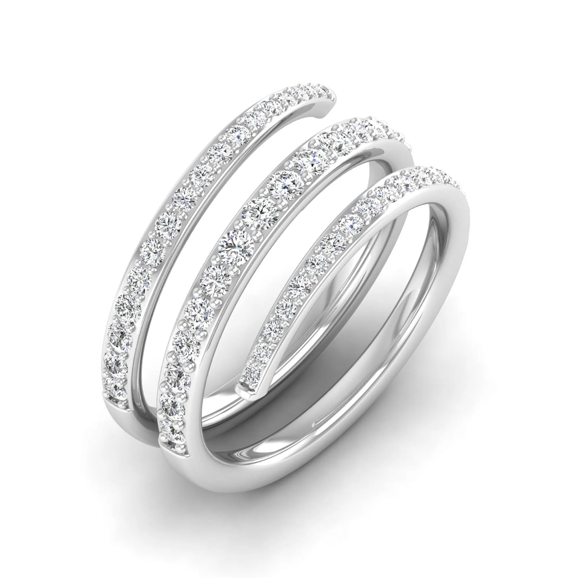 Triple Wrap Diamond Ring