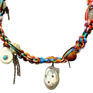 TROPICAL RAINBOW SKY ANGEL GEMBURST ROCKSTAR CHOKER