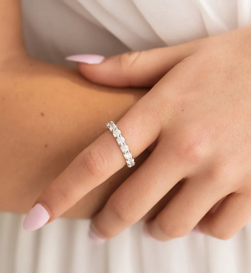 U-Prong Diamond Eternity Ring