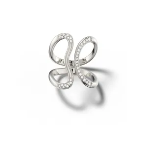 Uniq Gaea - 18k White Gold Diamond Ring