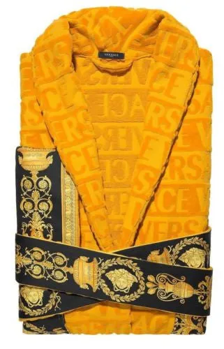Versace Baroque & Robe Medusa Bathrobe - Gold