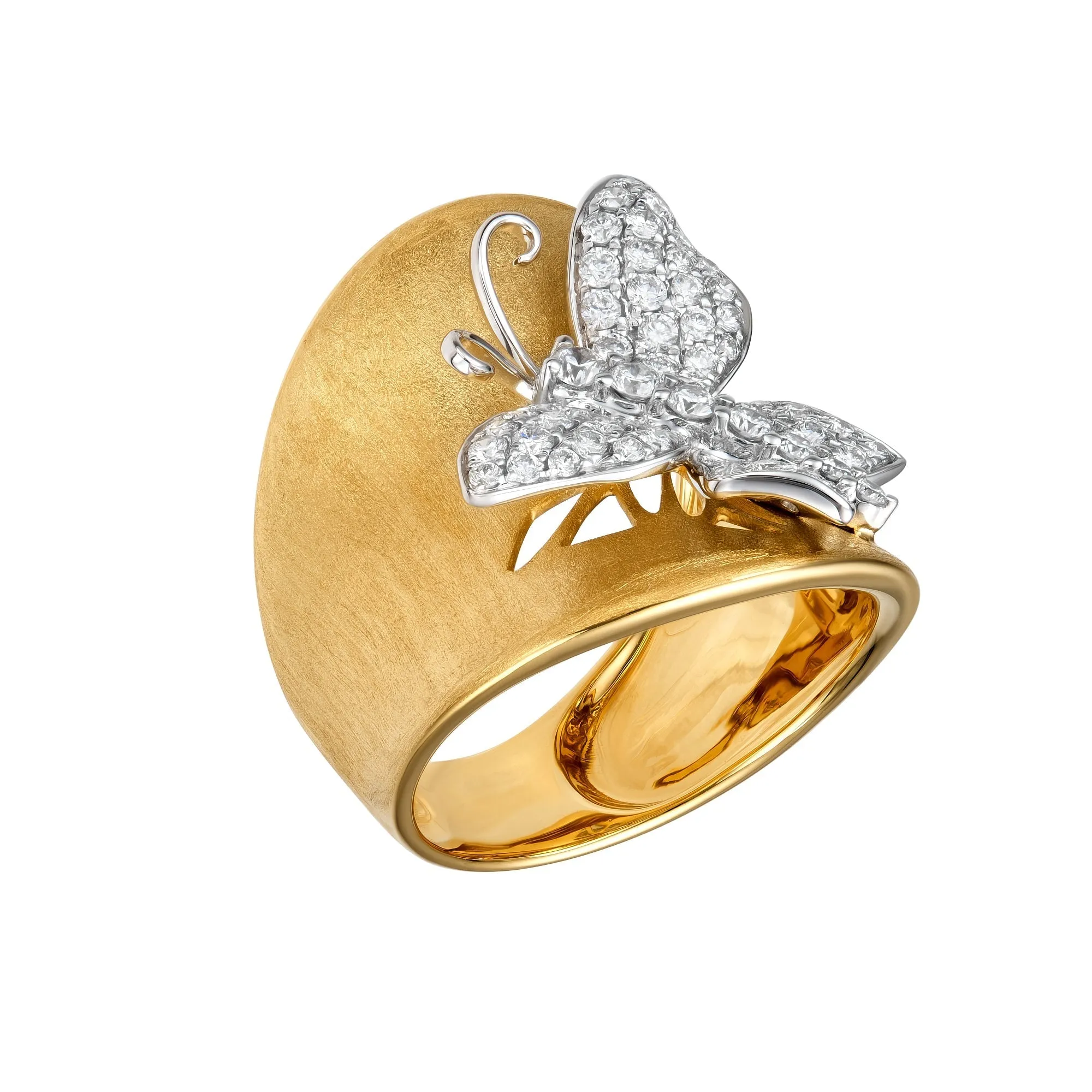 Vlinder Butterfly Motif Cocktail Ring