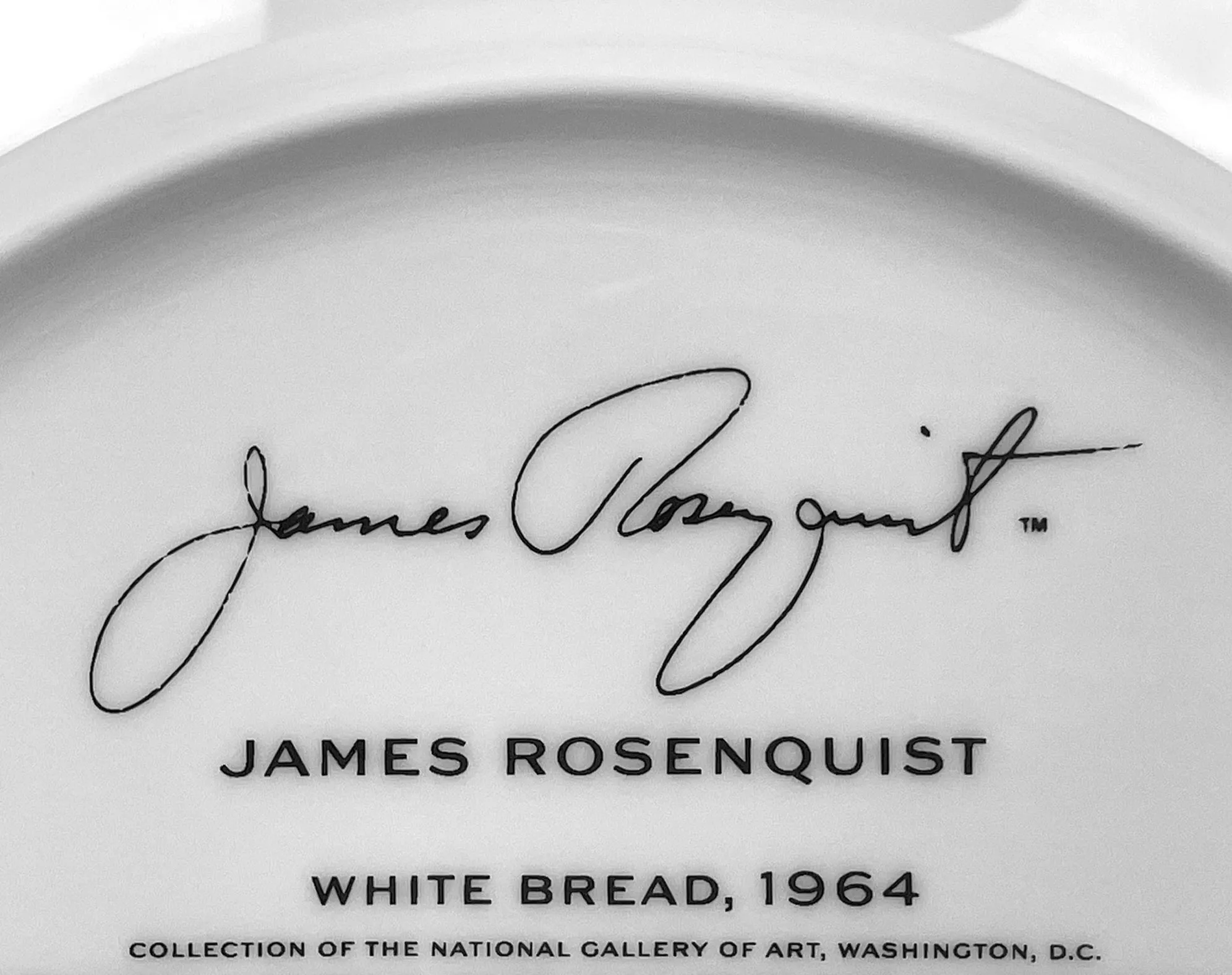 White Bread Ceramic Plate