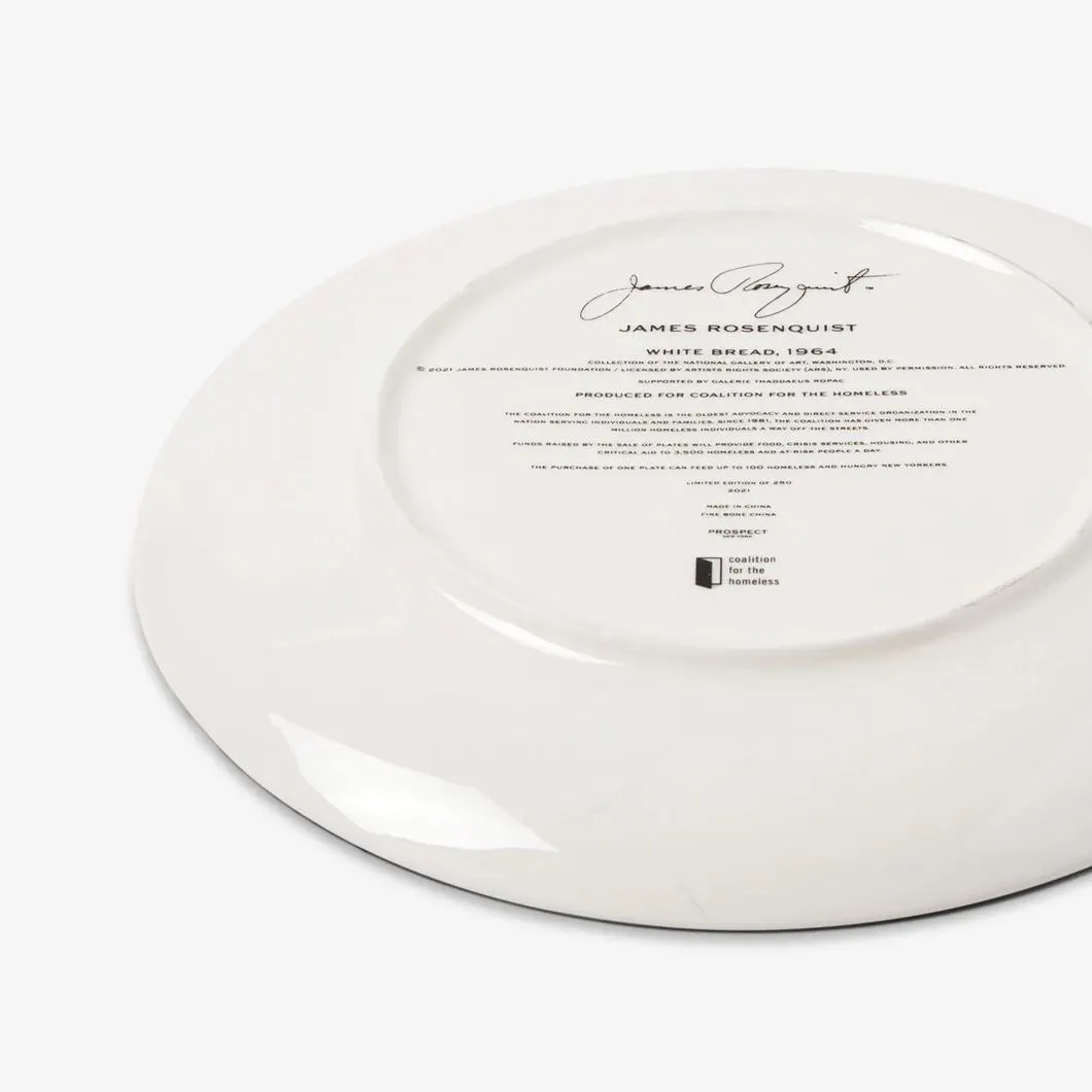 White Bread Ceramic Plate