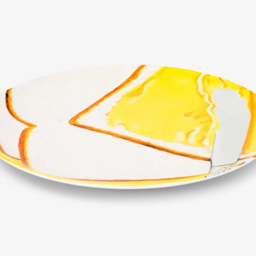 White Bread Ceramic Plate