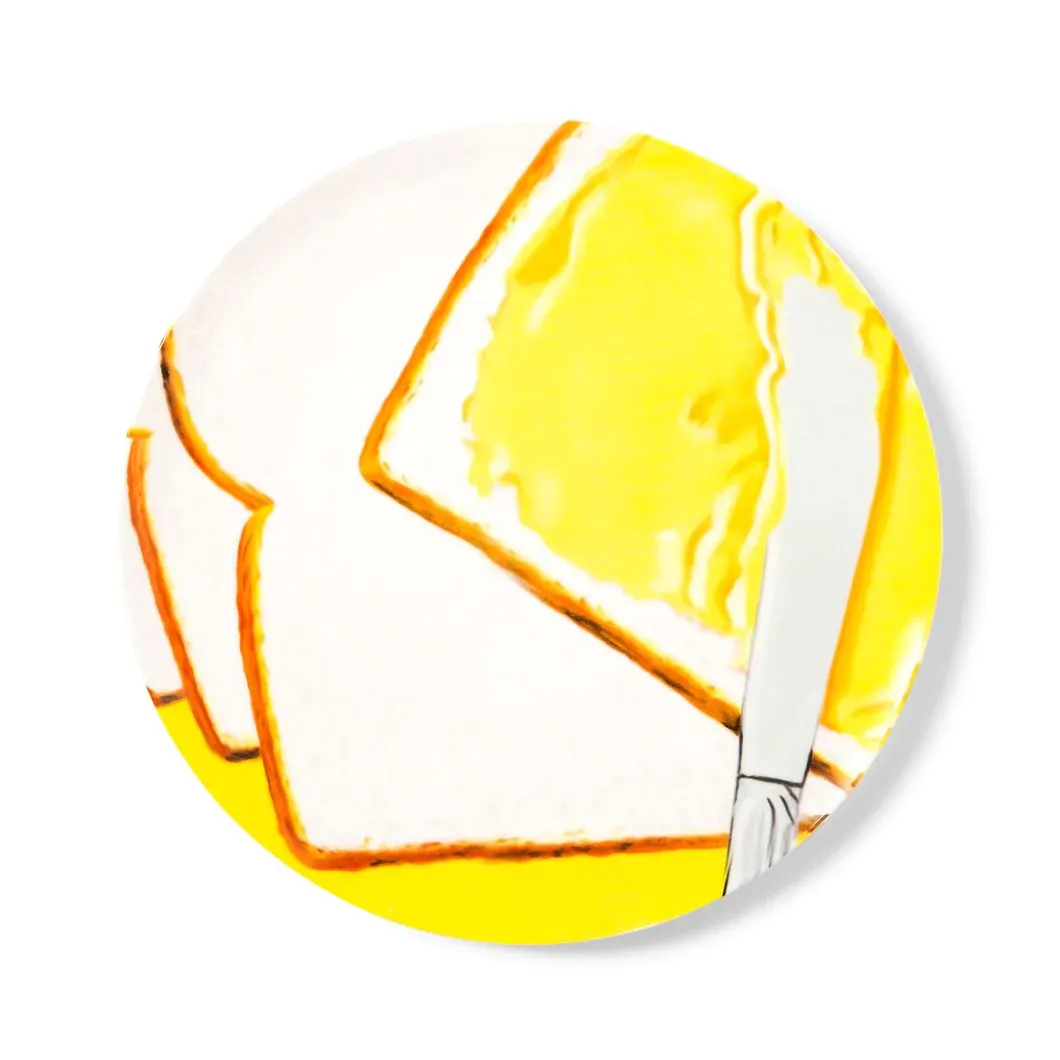 White Bread Ceramic Plate
