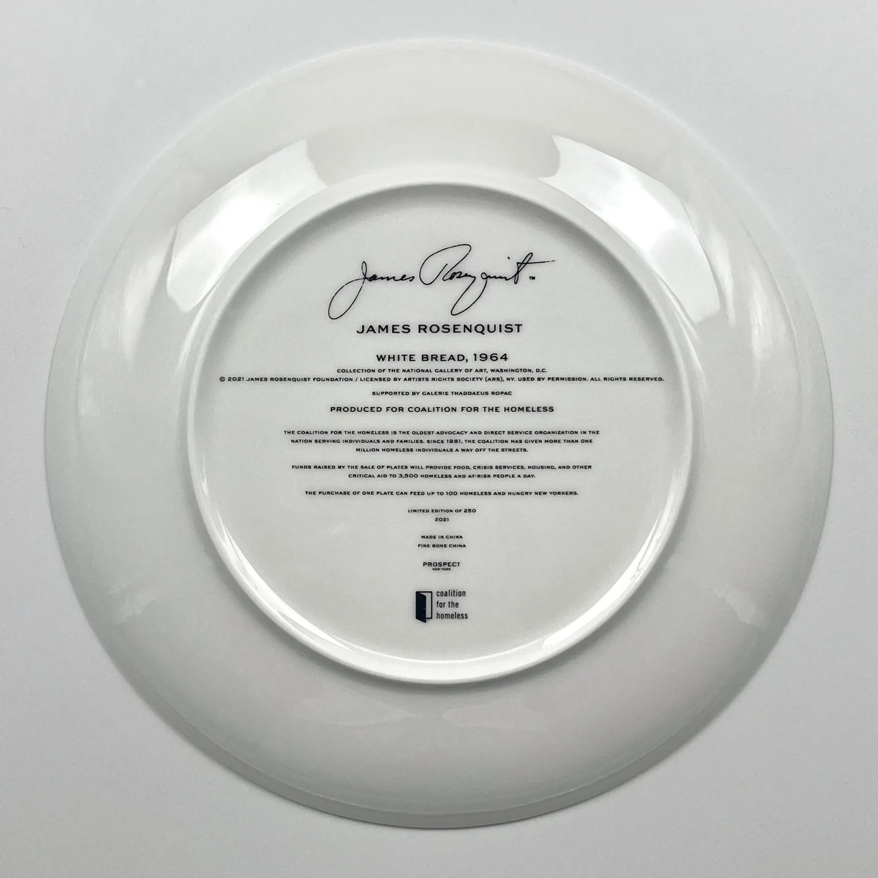 White Bread Ceramic Plate